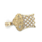 10K Yellow Gold Basketball Hoop Pendant; 1.1DWT; 1.8g