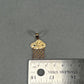 10K Yellow Gold Basketball Hoop Pendant; 1.1DWT; 1.8g
