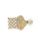 10K Yellow Gold Basketball Hoop Pendant; 1.1DWT; 1.8g