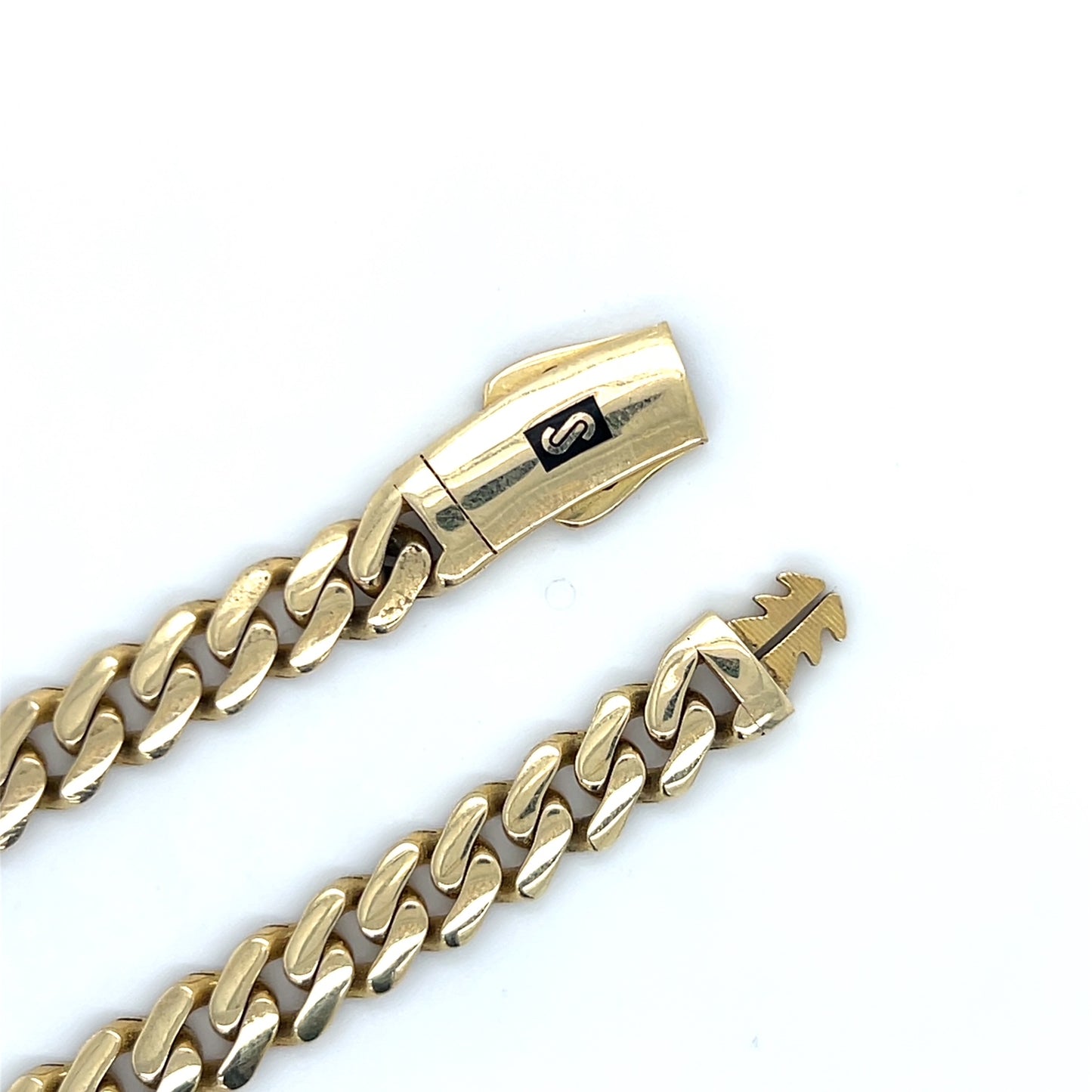 10K Yellow Gold 22" Monaco Curb Link Chain Necklace; 23.8g