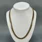 10K Yellow Gold 22" Monaco Curb Link Chain Necklace; 23.8g