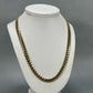 10K Yellow Gold 22" Monaco Curb Link Chain Necklace; 23.8g