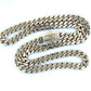 10K Yellow Gold 22" Monaco Curb Link Chain Necklace; 23.8g