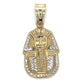 10K Two-Tone Gold Pharaoh Pendant; 1.4DWT; 2.2g