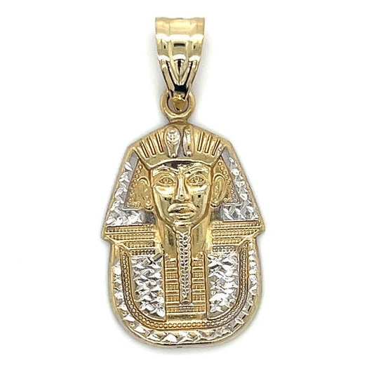 10K Two-Tone Gold Pharaoh Pendant; 1.4DWT; 2.2g