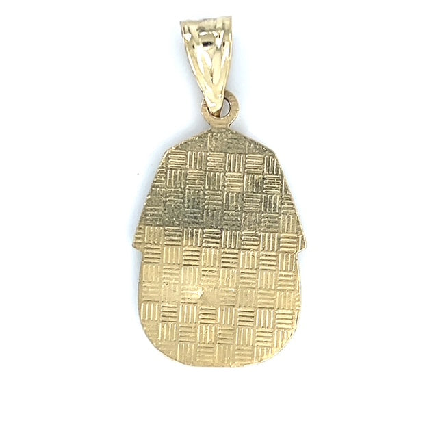 10K Two-Tone Gold Pharaoh Pendant; 1.4DWT; 2.2g