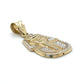 10K Two-Tone Gold Pharaoh Pendant; 1.4DWT; 2.2g