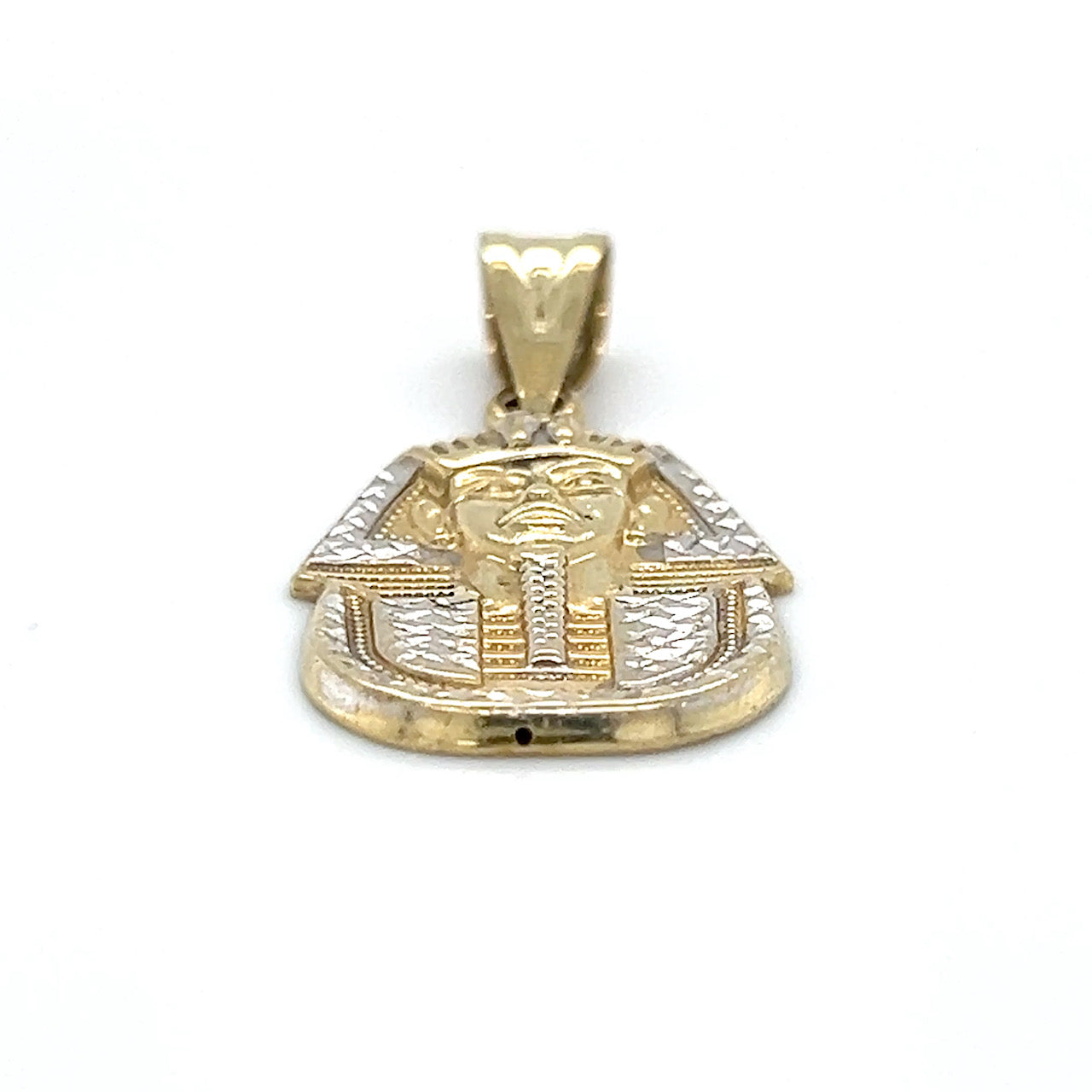 10K Two-Tone Gold Pharaoh Pendant; 1.4DWT; 2.2g