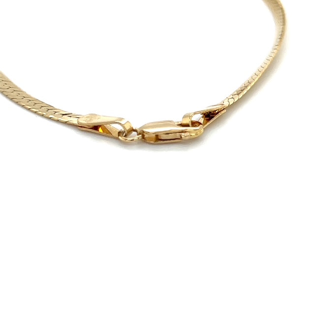 14K Yellow Gold Diamond 7" Bracelet; 2.9DWT; 0.25CTW; 4.6g