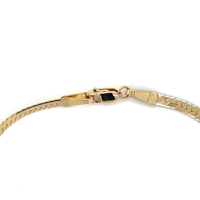 14K Yellow Gold Diamond 7" Bracelet; 2.9DWT; 0.25CTW; 4.6g