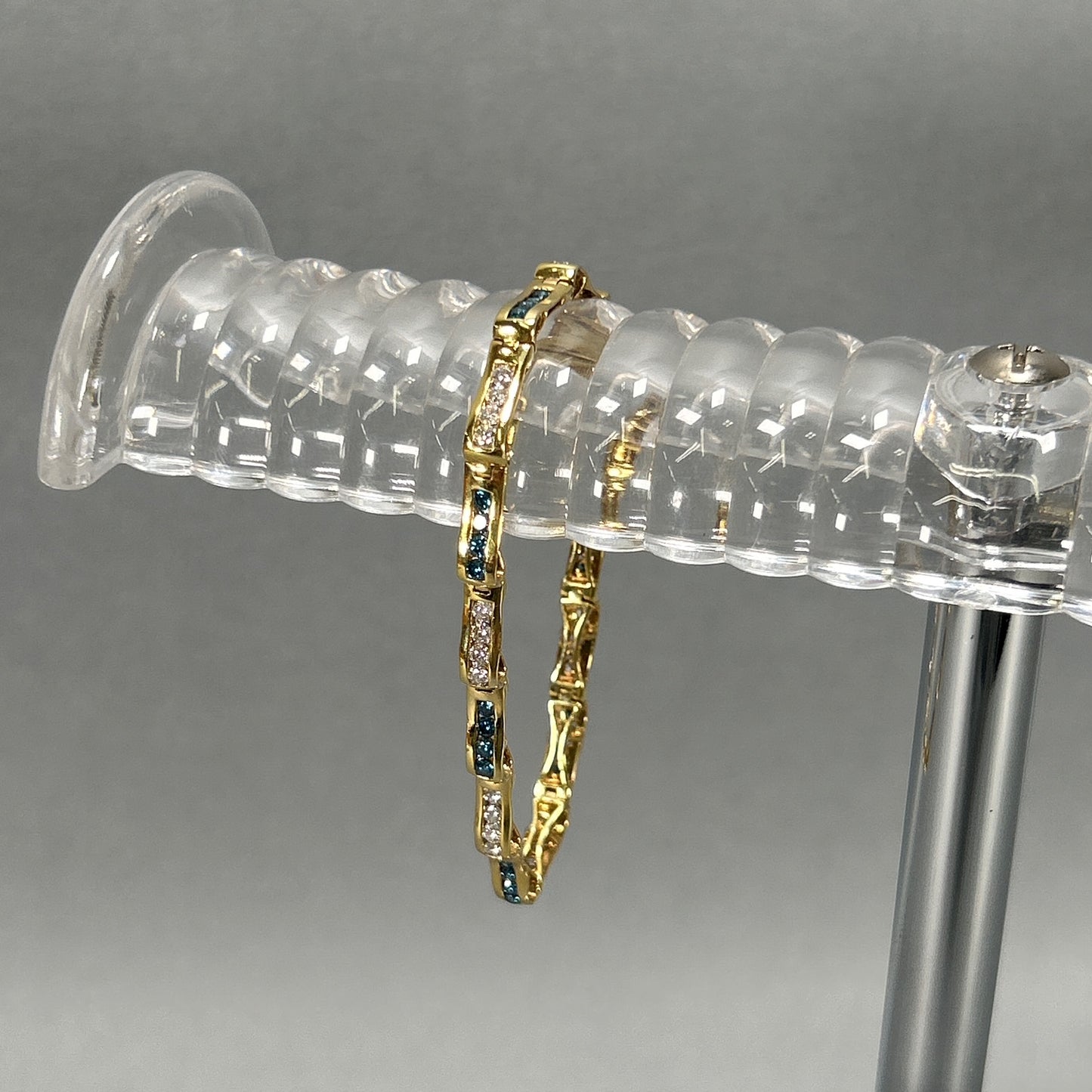 14K Yellow Gold Diamond 7" Bracelet; 3.50CTW; 14.9g