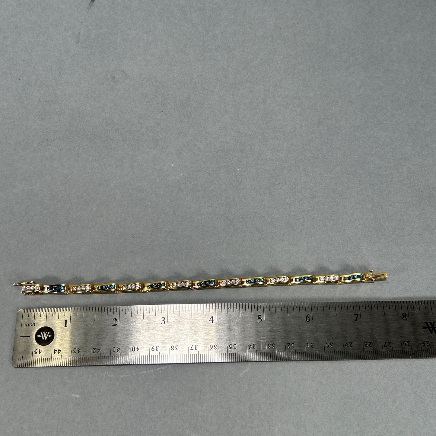 14K Yellow Gold Diamond 7" Bracelet; 3.50CTW; 14.9g