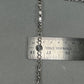 10K White Gold 22" Figaro Chain; 14.4g