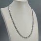 10K White Gold 22" Figaro Chain; 14.4g