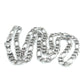 10K White Gold 22" Figaro Chain; 14.4g