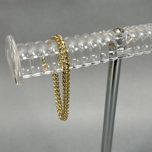 10K Yellow Gold 8.5" Cuban Link Bracelet; 7.2DWT; 11.2g