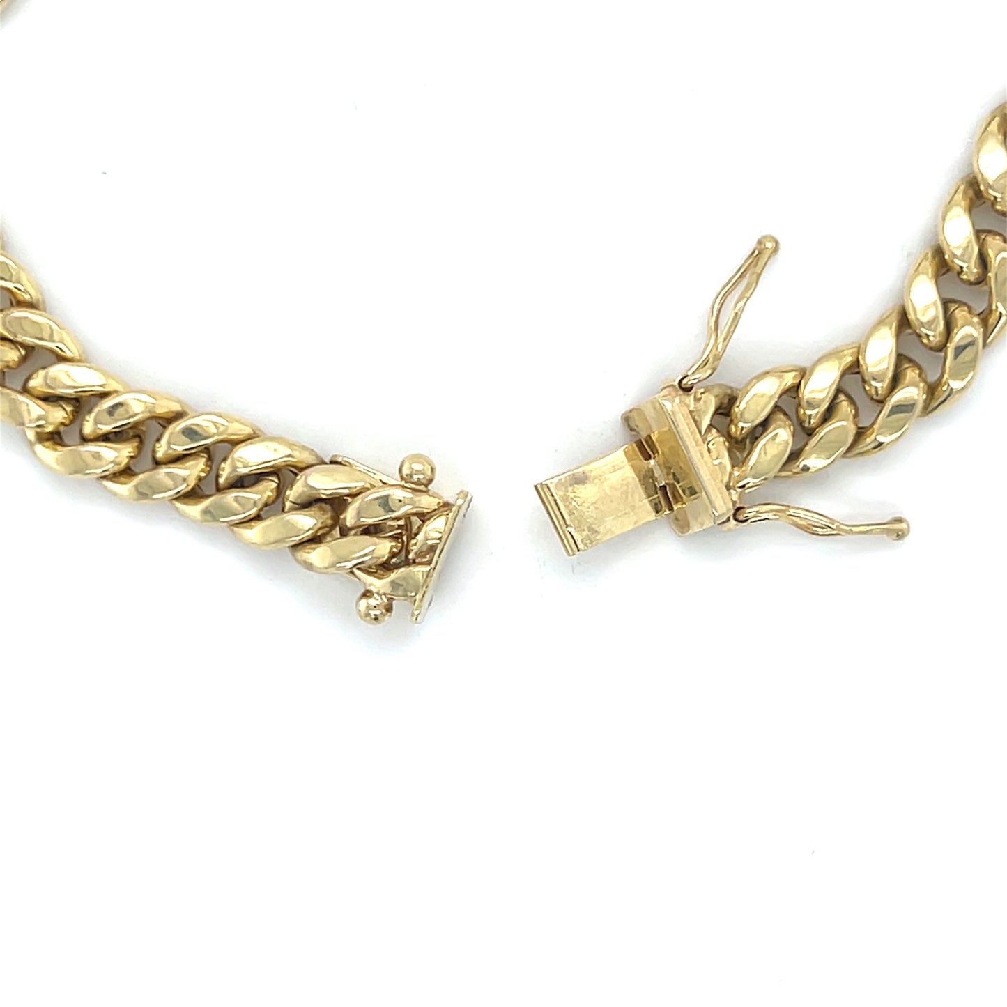 10K Yellow Gold 8.5" Cuban Link Bracelet; 7.2DWT; 11.2g