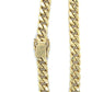 10K Yellow Gold 8.5" Cuban Link Bracelet; 7.2DWT; 11.2g