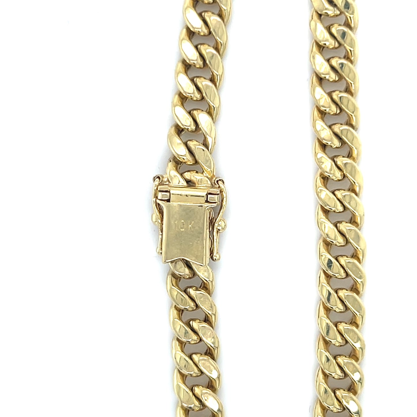 10K Yellow Gold 8.5" Cuban Link Bracelet; 7.2DWT; 11.2g