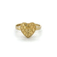 10K Yellow Gold Heart Lady's Ring; 1.1DWT; 1.6g; Size 5