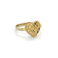 10K Yellow Gold Heart Lady's Ring; 1.1DWT; 1.6g; Size 5
