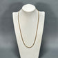 10K Yellow Gold 24.5" Curb Chain; 18.4DWT; 28.7g