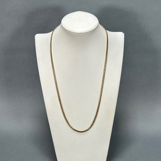 10K Yellow Gold 24.5" Curb Chain; 18.4DWT 28.7g