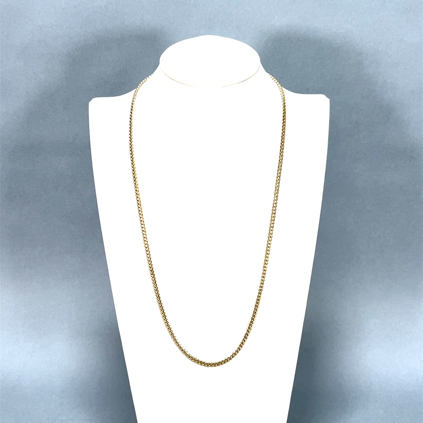 10K Yellow Gold 24.5" Curb Chain; 18.4DWT; 28.7g