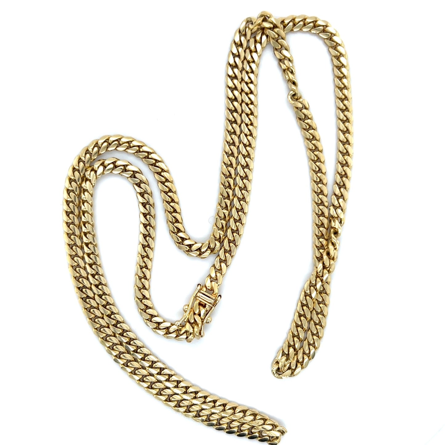 10K Yellow Gold 24.5" Curb Chain; 18.4DWT; 28.7g