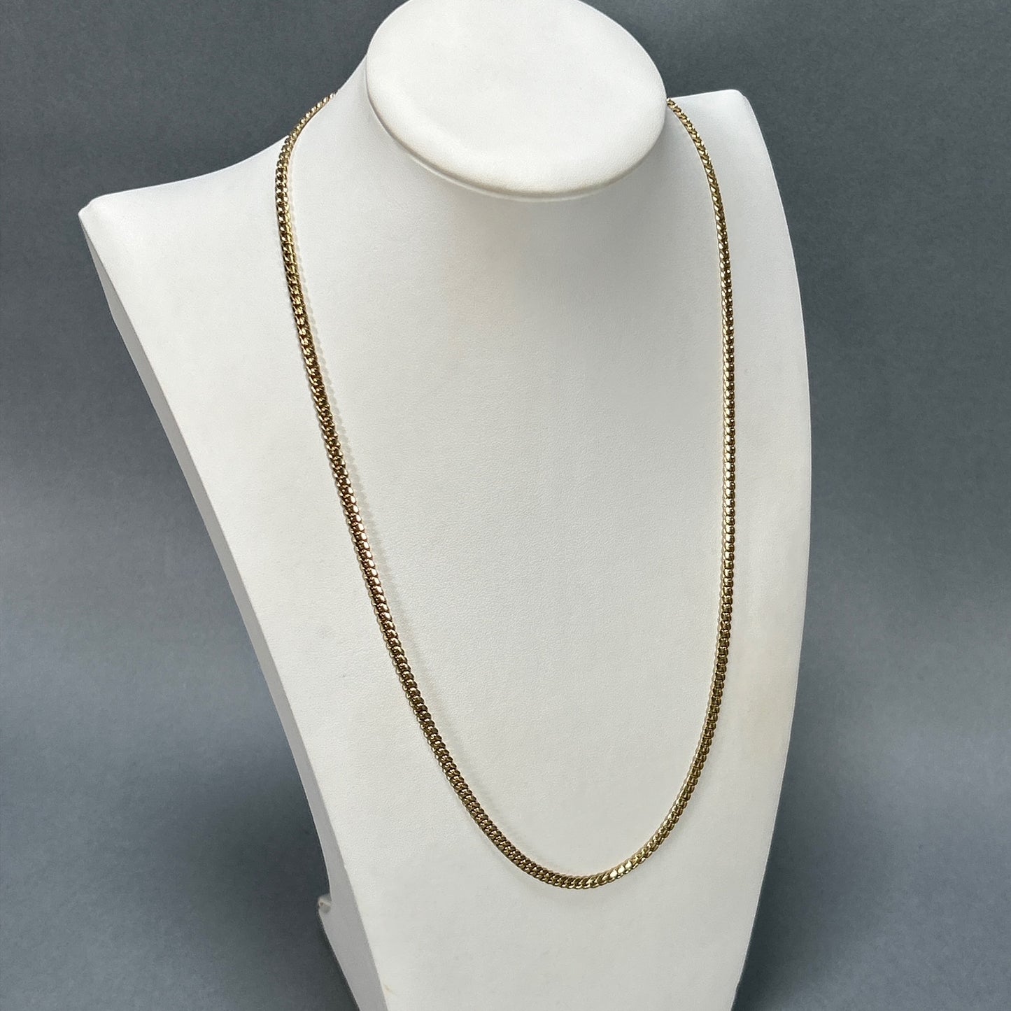 10K Yellow Gold 24.5" Curb Chain; 18.4DWT; 28.7g