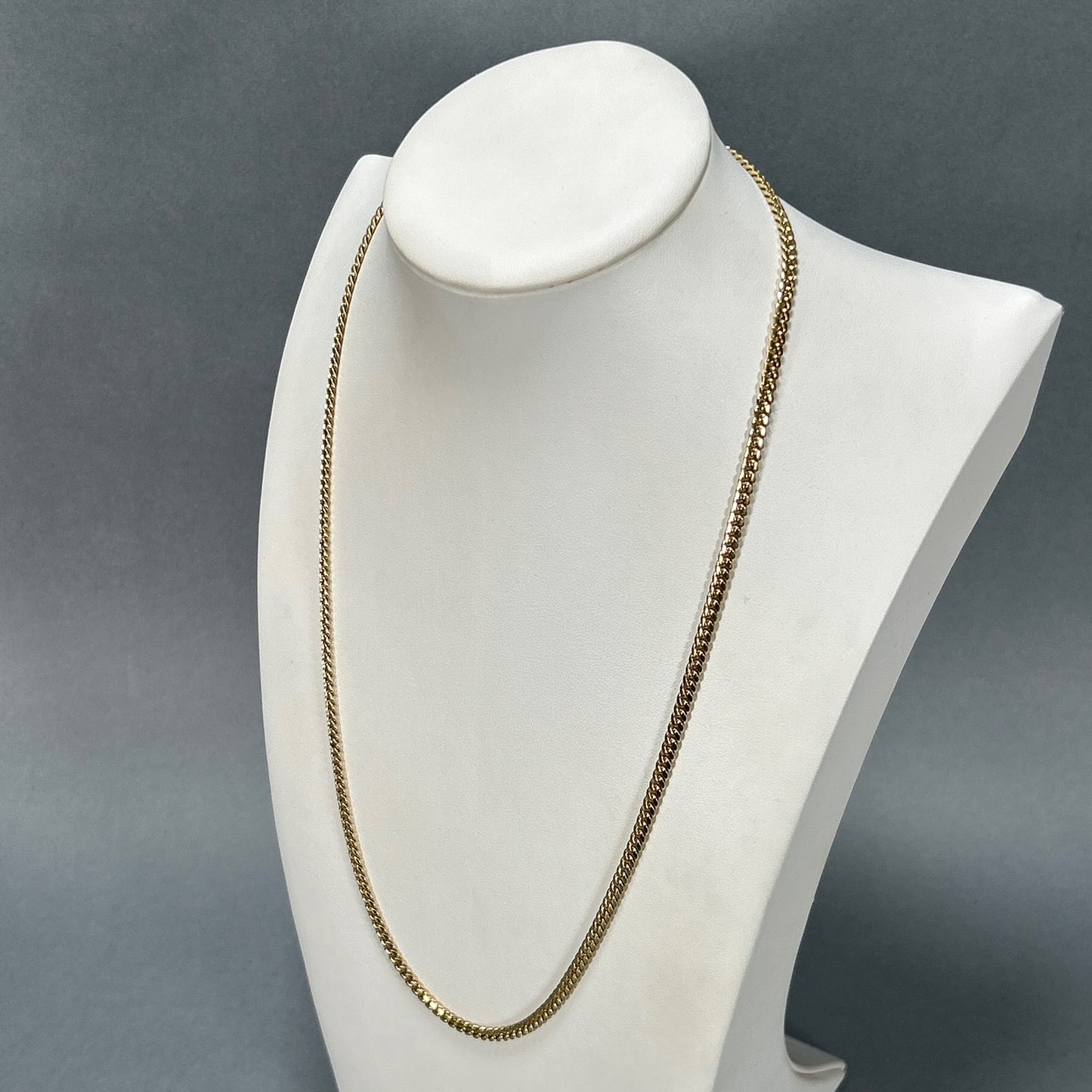 10K Yellow Gold 24.5" Curb Chain; 18.4DWT; 28.7g