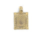 10K Two-Tone Gold "J" Pendant; 0.7DWT; 1g