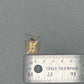 10K Two-Tone Gold "J" Pendant; 0.7DWT; 1g