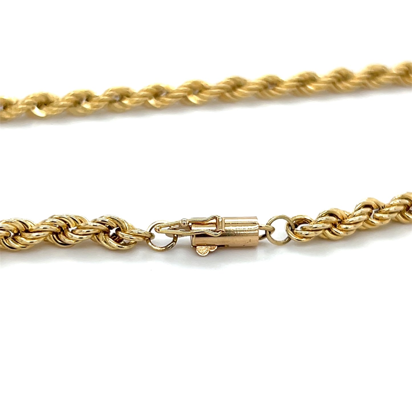 10K Yellow Gold 24" Rope Chain; 11.9g