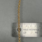 10K Yellow Gold 24" Rope Chain; 11.9g