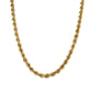 10K Yellow Gold 24" Rope Chain; 11.9g