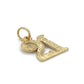 14K Yellow Gold "21" Pendant; 0.4DWT; 0.7g