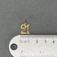 14K Yellow Gold "21" Pendant; 0.4DWT; 0.7g