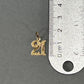 14K Yellow Gold "21" Pendant; 0.4DWT; 0.7g