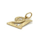 14K Yellow Gold "21" Pendant; 0.4DWT; 0.7g