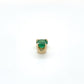 14K Yellow Gold Emerald Pendant; 0.4g