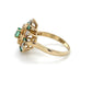10K Yellow Gold Emerald & Diamond Accent Lady's Ring; 2DWT; Size 7