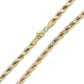 10K Yellow Gold 24" Rope Chain; 16.4g