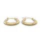 14K Yellow Gold Hoop Earrings; 1.1DWT; 1.7g