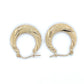 14K Yellow Gold Hoop Earrings; 1.1DWT; 1.7g