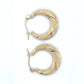 14K Yellow Gold Hoop Earrings; 1.1DWT; 1.7g