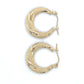 14K Yellow Gold Hoop Earrings; 1.1DWT; 1.7g