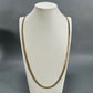 10K Two-Tone Gold 30" Curb Chain; 22.1g