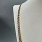 10K Two-Tone Gold 30" Curb Chain; 22.1g