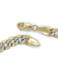 10K Two-Tone Gold 30" Curb Chain; 22.1g